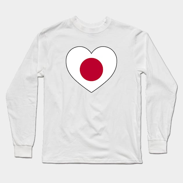 Heart - Japan Long Sleeve T-Shirt by Tridaak